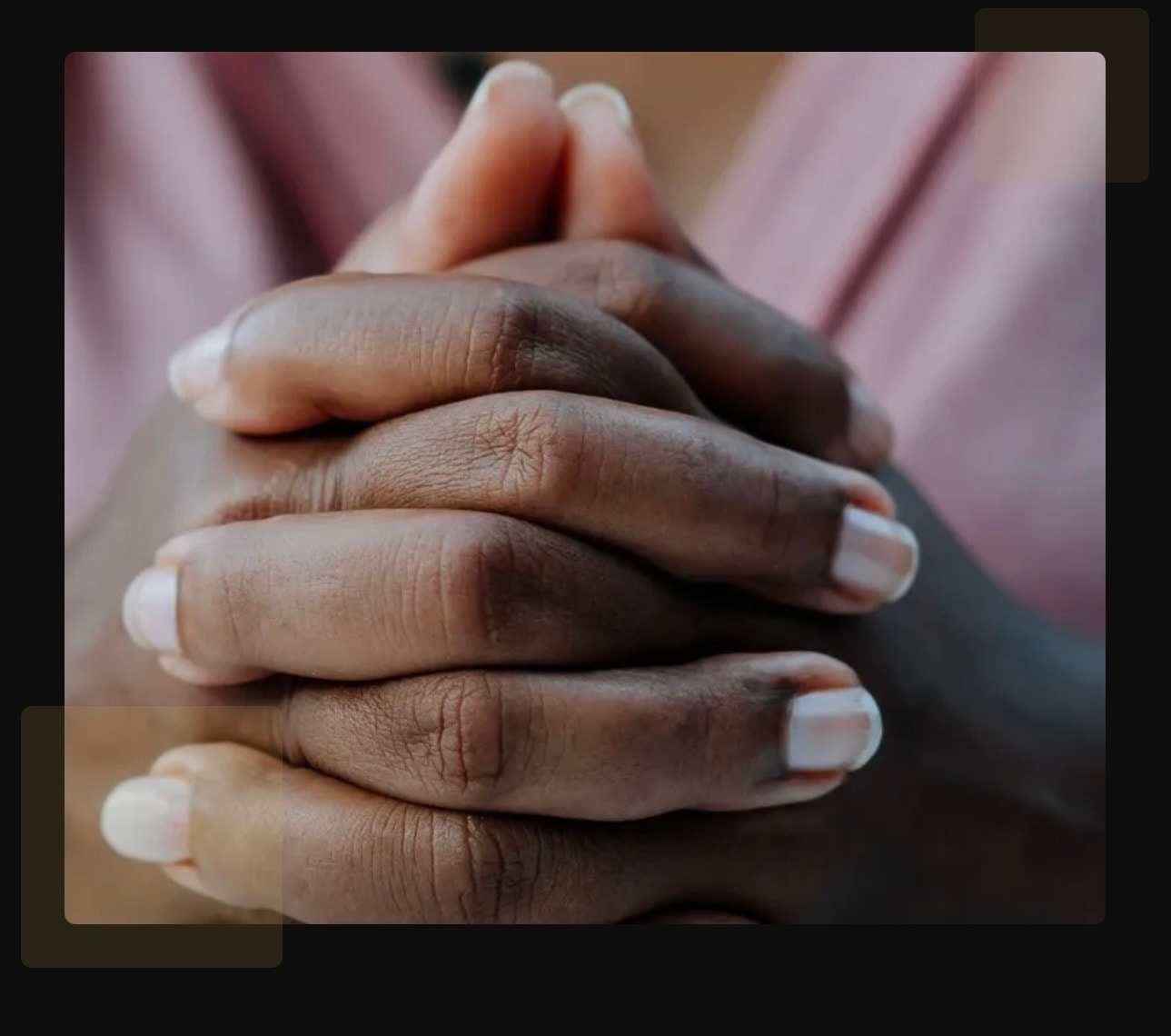 Person receiving a Bible