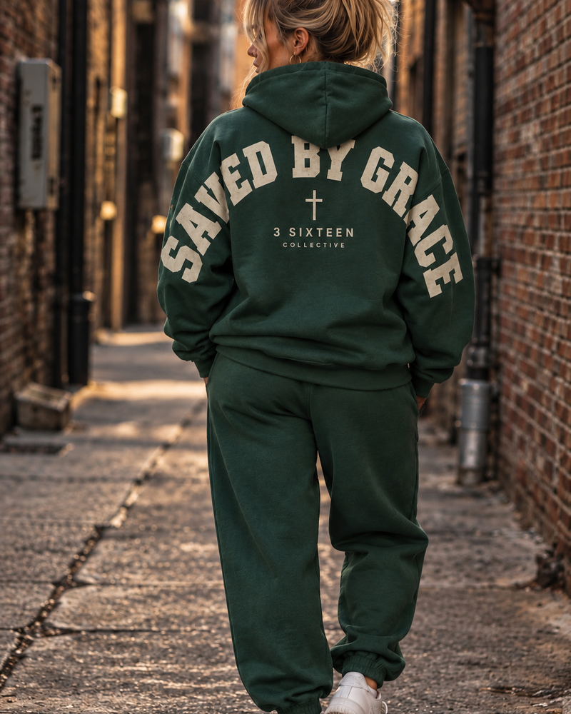 women's saved by grace kingdom hoodie